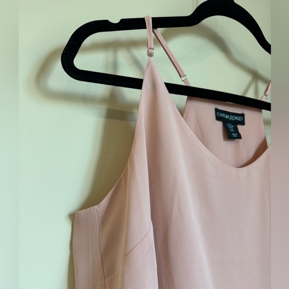 NWOT Cynthia Rowley blush pink lace peek a boo camisole/tank top size M - Picture 10 of 12